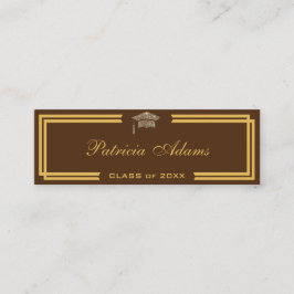 Tarjeta de nombre de graduación de personalizado -