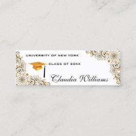 Tarjeta de nombre de graduación - Elegante tarjeta