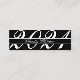 Tarjeta de nombre de graduación . Elegante tarjeta