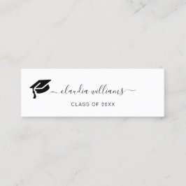 Tarjeta de nombre de graduación - Elegante tarjeta