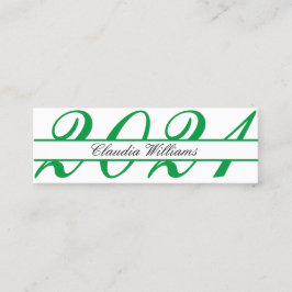 Tarjeta de nombre de graduación . Elegante tarjeta