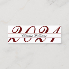 Tarjeta de nombre de graduación . Elegante tarjeta