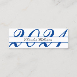 Tarjeta de nombre de graduación . Elegante tarjeta