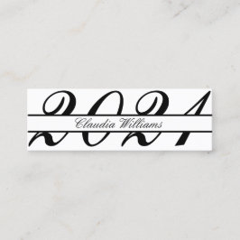 Tarjeta de nombre de graduación . Elegante tarjeta