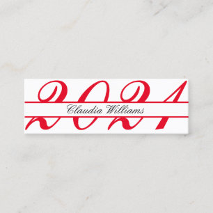 Tarjeta de nombre de graduación . Elegante tarjeta