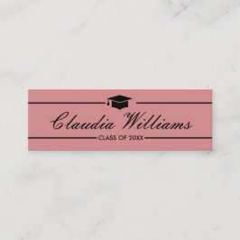 Tarjeta de nombre de graduación - Elegante tarjeta