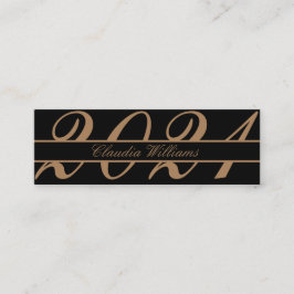 Tarjeta de nombre de graduación . Elegante tarjeta