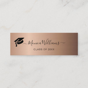 Tarjeta de nombre de graduación - Elegante tarjeta