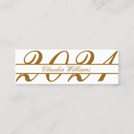 Tarjeta de nombre de graduación . Elegante tarjeta