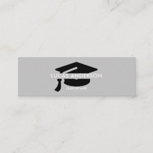 Tarjeta de nombre de graduación . Elegante tarjeta