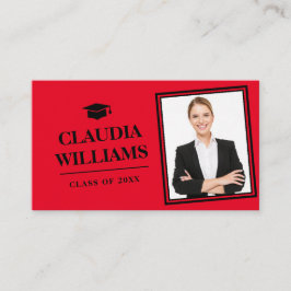 Tarjeta de nombre de graduación - Elegante tarjeta