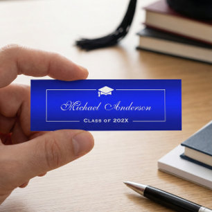 Tarjeta de nombre de graduación - Gradiente de col