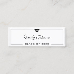 Tarjeta de nombre de graduación personalizada - Cl