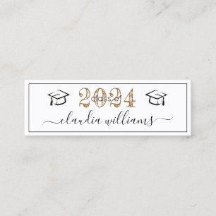 Tarjeta de nombre de graduación - Tarjeta de inser