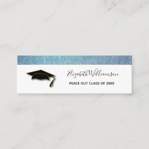 Tarjeta de nombre de graduación Tarjeta de inserc