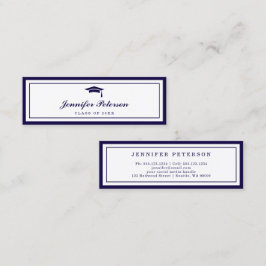 Tarjeta de nombre de graduación Tarjeta de inserci