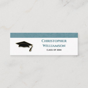 Tarjeta de nombre de graduación Tarjeta de inserci