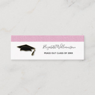 Tarjeta de nombre de graduación Tarjeta de inserci