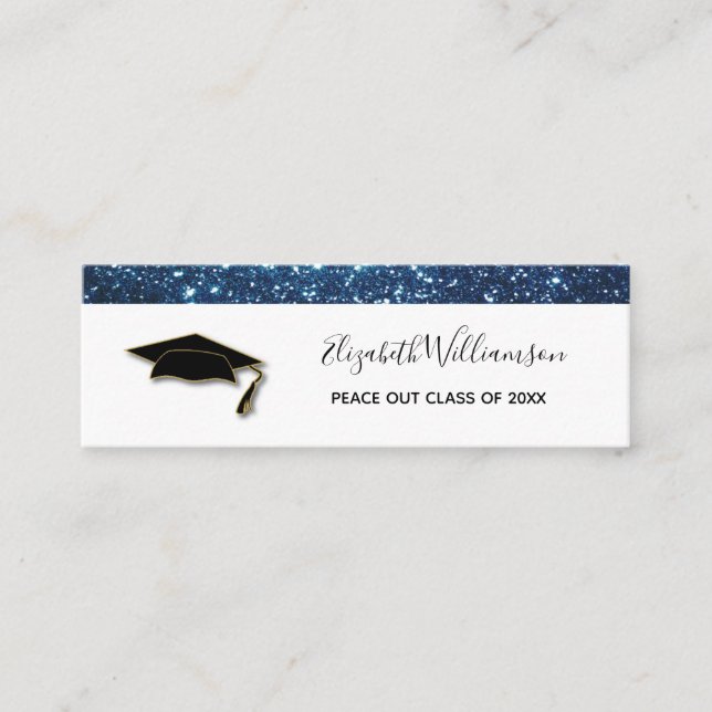 Tarjeta de nombre de graduación Tarjeta de inserci (Anverso)
