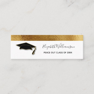 Tarjeta de nombre de graduación Tarjeta de inserci