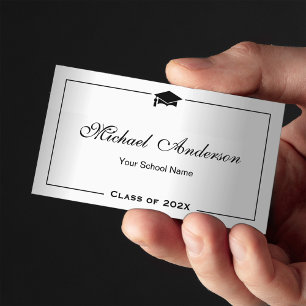 Tarjeta de nombre de graduación Tarjeta de nombres