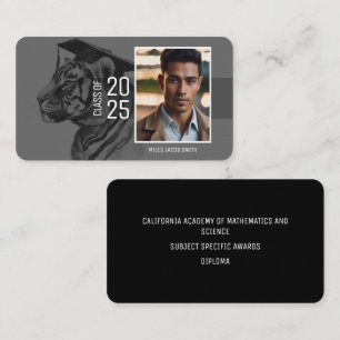 Tarjeta de nombre de graduado