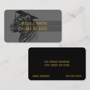 Tarjeta de nombre de graduado