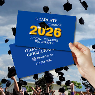 Tarjeta de Nombre de Graduado de la Clase de 2026