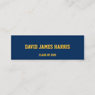 Tarjeta de nombre de inserción de graduación del c