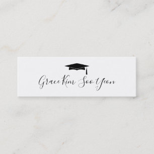Tarjeta de nombre de Invitación de graduación de