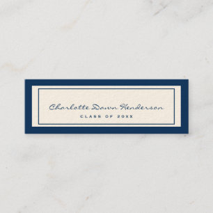 Tarjeta de nombre de invitación de graduación de