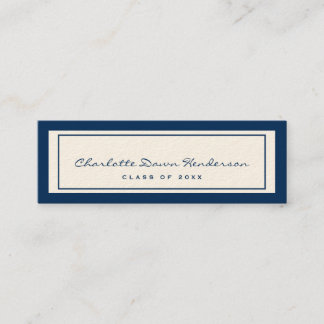 Tarjeta de nombre de invitación de graduación de c