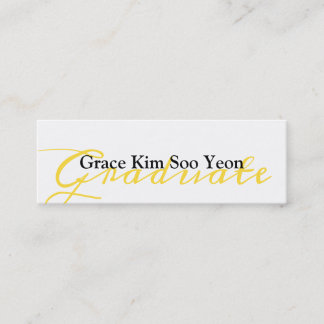 Tarjeta de nombre de Invitación de graduación de s