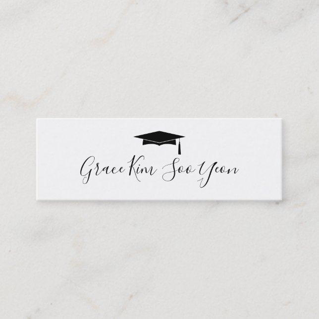 Tarjeta de nombre de Invitación de graduación de s (Anverso)