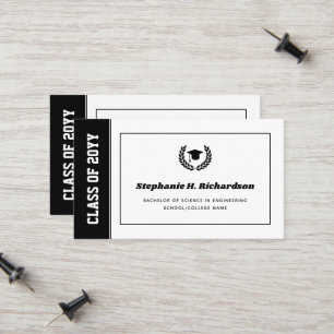 Tarjeta de nombre de Invitación de graduación mode