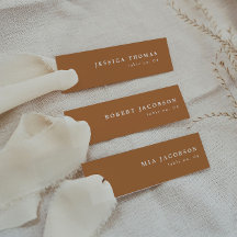 Tarjeta de nombre de la tarjeta del Naranja de Sle