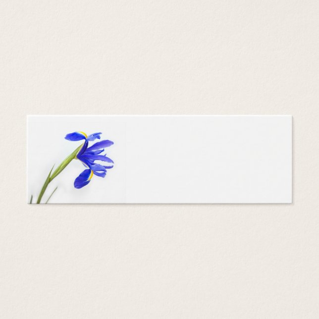 Tarjeta de nombre de lugar del boda - flor de iris (Frente)