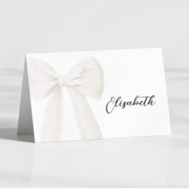 Tarjeta de nombre de mesa para ducha de novia Arco