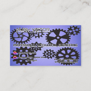 Tarjeta de nombre de negocio moderna de Mechanic P