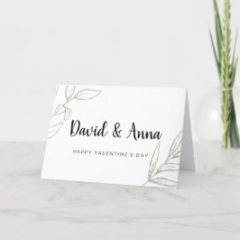 Tarjeta de nombre de personalizado Valentine para 