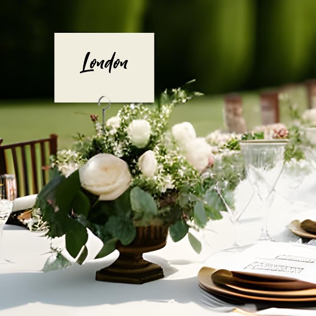 Tarjeta de nombre de tabla Boda de lugar favorito  (Subido por el creador)
