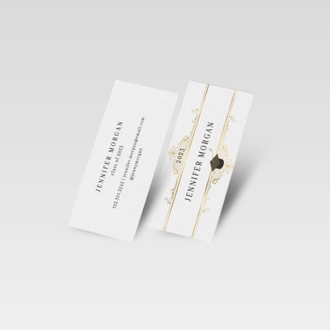 Tarjeta de nombre elegante de ornamento de oro de  (Subido por el creador)