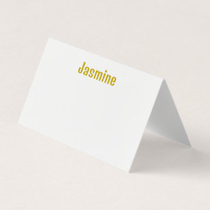 Tarjeta de nombre profesional Gold Color Caliligra