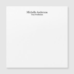 Tarjeta de nombre simple profesional minimalista p