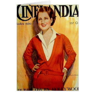 Tarjeta de Norma Shearer Cinelandia