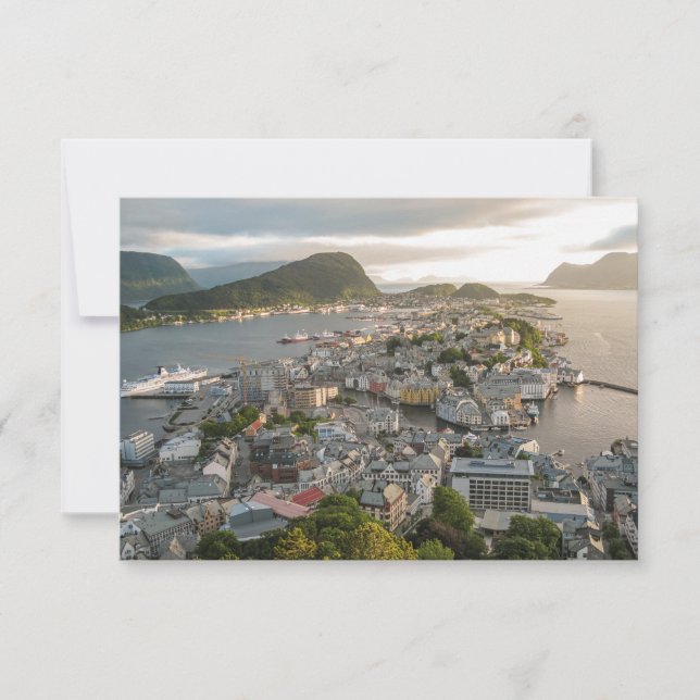 Tarjeta de Noruega Alesund (Anverso)