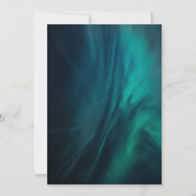 Tarjeta de Noruega Aurora Borealis (Anverso)