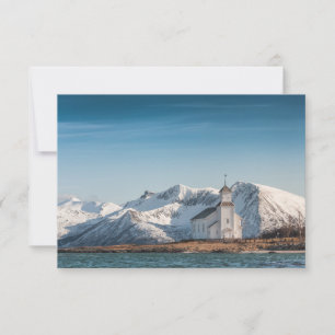 Tarjeta de Noruega de la Iglesia de Gimsoy Lofoten
