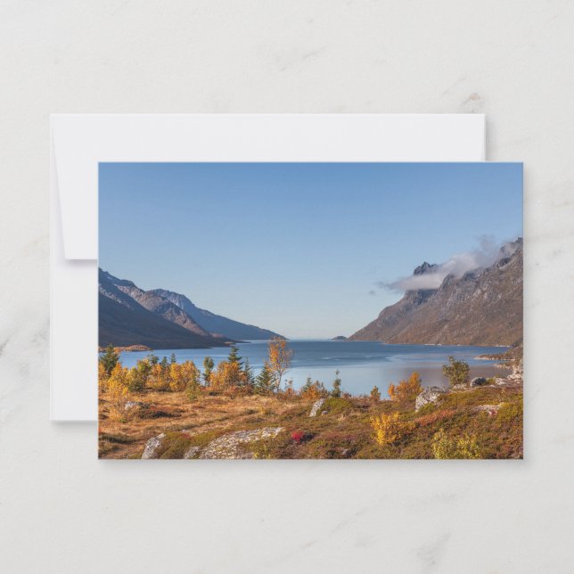 Tarjeta de Noruega de la isla Kvaloya (Anverso)