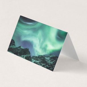 Tarjeta de Noruega de las auroras boreales